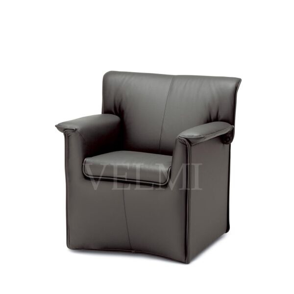 

Кресло для ожидания Velvet кожзаменитель Vicenza Graphite (Velmi TM)