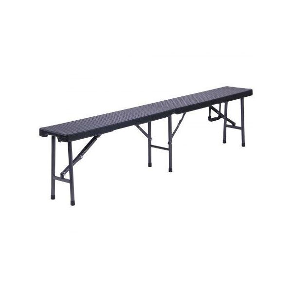 

Лавочка складная Джили RBK-180 180/90*25*43 пластик Rattan Black (AMF-ТМ)