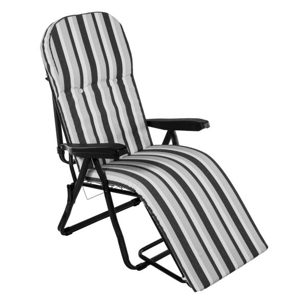 

Кресло-шезлонг Jodie матрас Ttexilk Салатово-бело-черные полосы, 1212 (ОСТ-ФРАН ТМ) Черно-бело-серая полоса, 1221