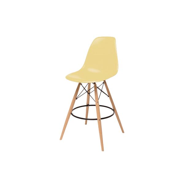 

Стул барный Eames Bar DSW (ножки деревянные) Красный (CoolArt-TM) Кремовый