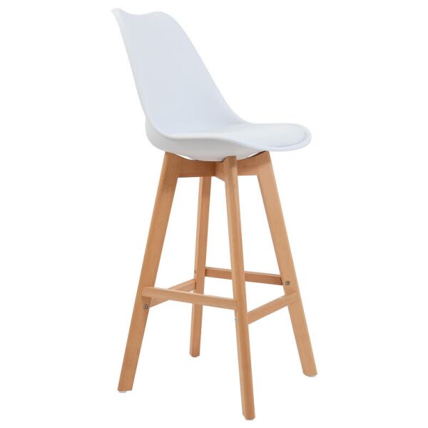 

Стул барный Жаклин СХ кожзам Белый (Richman ТМ)