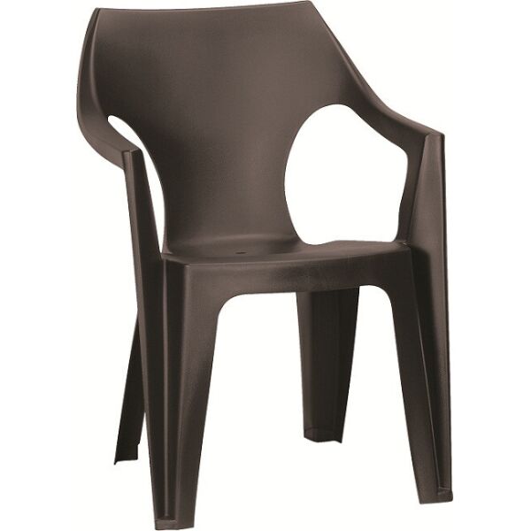 

Стул садовый Dante low back пластик Серый (Allibert TM) Коричневый