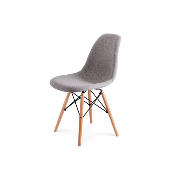 

Стул обеденный Eames DSW fabric (ножки деревянные) ткань Серая (CoolArt-TM)