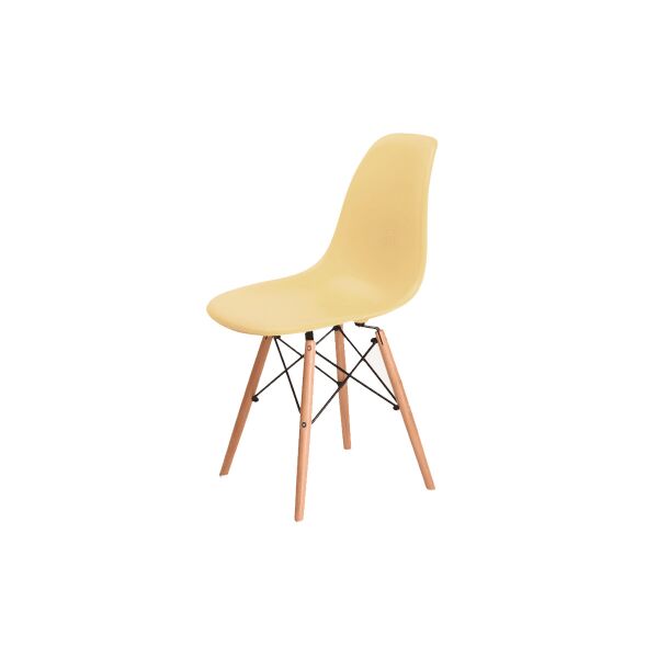 

Стул обеденный Eames DSW (ножки деревянные) Зеленый (CoolArt-TM) Кремовый