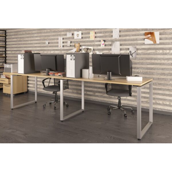 

Стол Q-135*2 без царги Дуб борас (Loft Design TM)