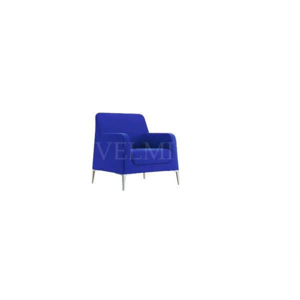 

Кресло для ожидания Дакота кожзаменитель Rainbow Royal Blue (Velmi TM)