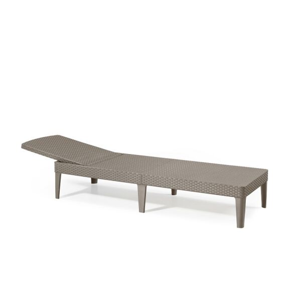 

Шезлонг пляжный Jaipur Sun lounger пластик Капучино (Allibert TM)