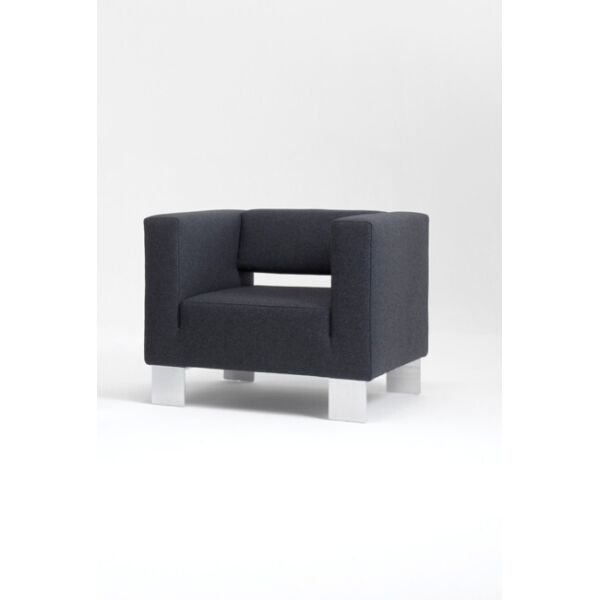 

Кресло для ожидания Валео тканьТемно-серая (Velmi TM)