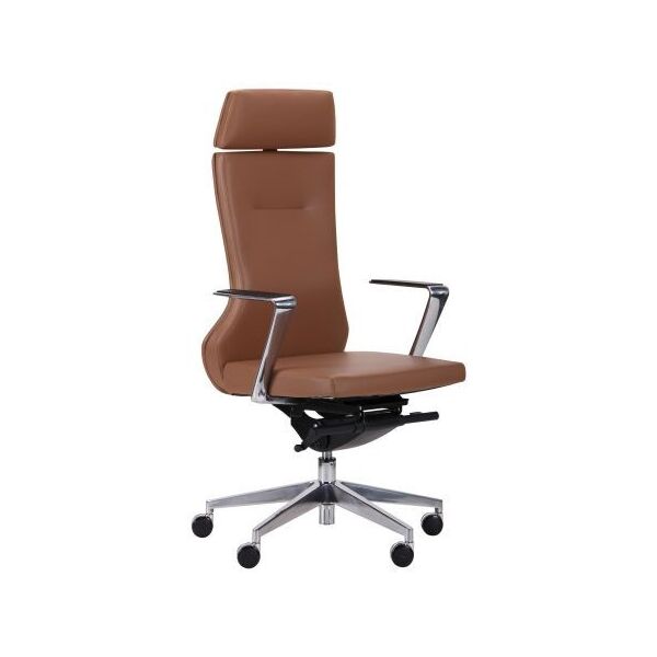 

Кресло офисное Marc-HB комбинированная кожа люкс Brown (AMF-ТМ)