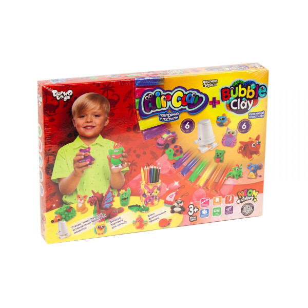 

Набор креативного творчества Dankotoys Air clay + Bubble Clay ARBB-01-02U укр (51940)