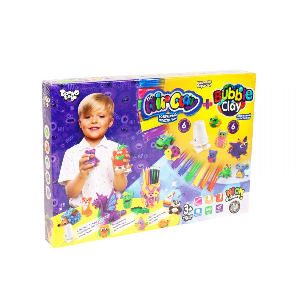 

Набор креативного творчества Dankotoys Air clay + Bubble Clay ARBB-01-02 рус (51938)