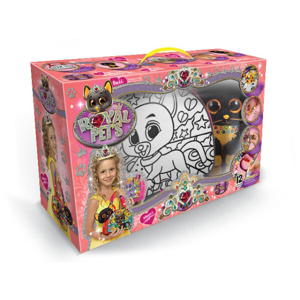 

Набор креативного творчества Dankotoys ROYAL PET'S сумочка-раскраска + котик RP-01-01U (48905)
