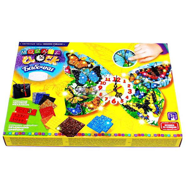 

Набор для творчества Dankotoys Mosaic clock Бабочки MC-01-03 (40894)
