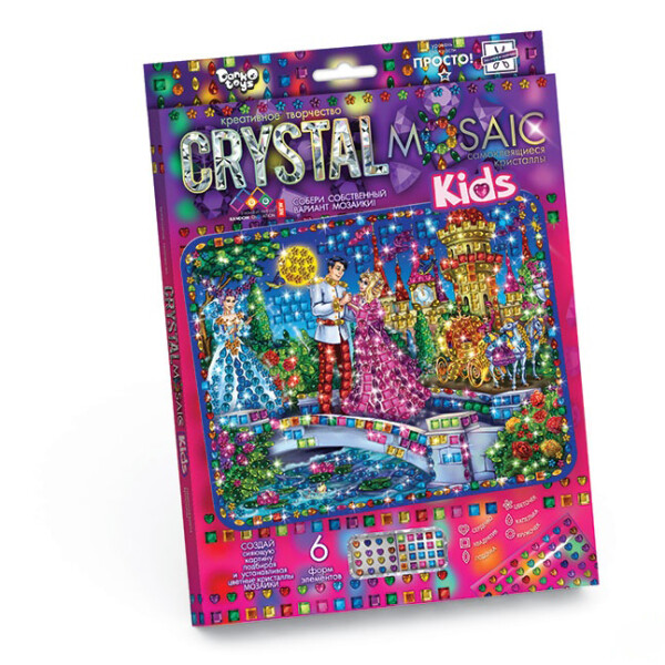 

Набор для креативного творчества Danko Toys CRYSTAL MOSAIC KIDS Золушка CRMk-01-06 (38574)