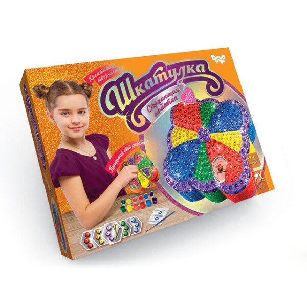 

Набор для творчества Dankotoys Сверкающая пайетка Шкатулка SHR-01-03 (33231)