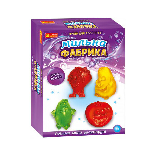 

Набір для творчості Ranok-Creative Мильна фабрика. Овочі - фрукти (301926)