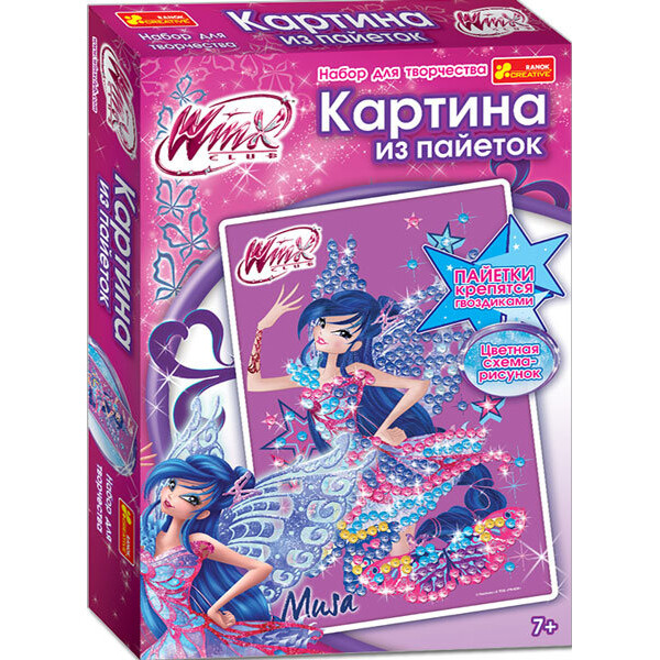 

Картинка из пайеток Ranok-Creative 15159070Р (4823076125127) Муза Винкс 7 (268258)