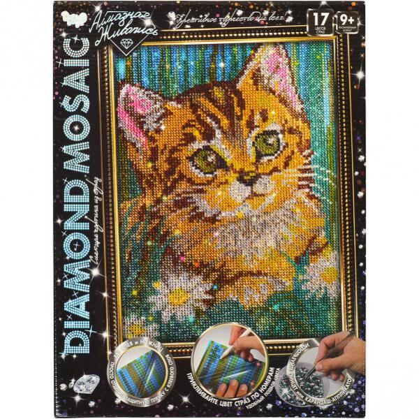 

Набор для творчества Danko Toys Алмазная живопись Diamond mosaic Кот Разноцветный (GSKHBIYGQ)