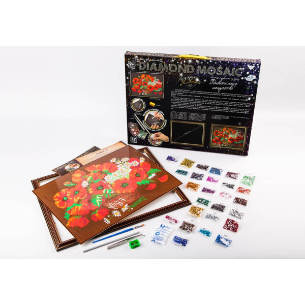 

Набор для творчества Danko Toys Алмазная живопись Diamond mosaic Маки Разноцветный (LYGUYFO)