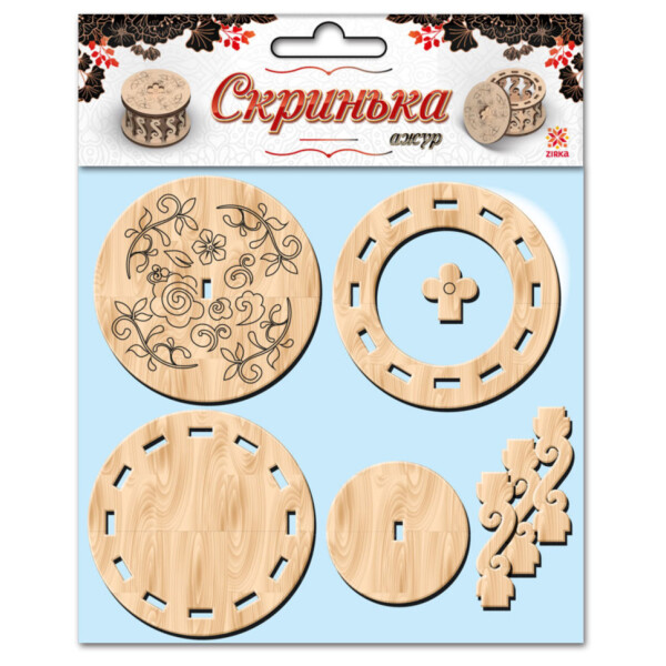 

Деревянная раскраска Зірка 115456 (2000001154564) Шкатулка круглая для декорирования (309715)