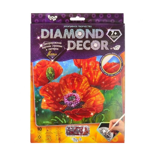 

Набор для творчества Dankotoys Diamond Decor: Маки (TOY-56103)