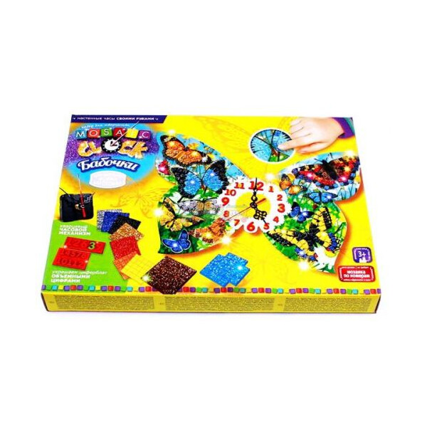 

Набор для творчества Dankotoys Mosaic clock Бабочки (TOY-40894)