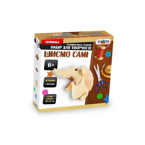 

Набор для творчества Strateg Шьем игрушку сами: ежик (TOY-105060)