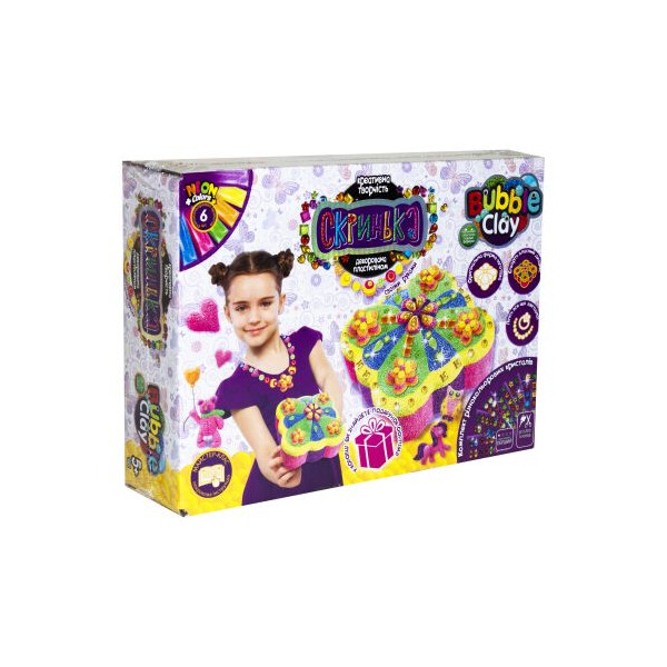 

Набор креативного творчества Dankotoys Шкатулка Bubble Clay (TOY-59792)