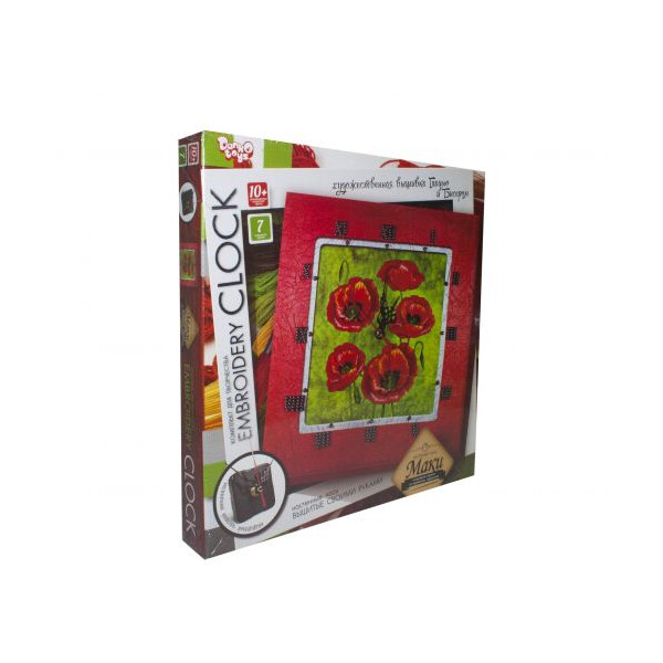 

Набор для творчества Dankotoys Embroidery clock Маки (TOY-56305)