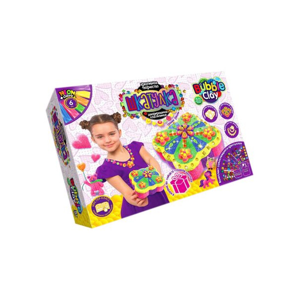 

Набор креативного творчества Dankotoys Bubble Clay Шкатулка (TOY-59790)