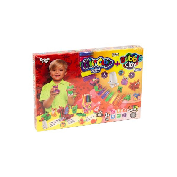 

Набор креативного творчества Dankotoys Air clay + Bubble Clay (TOY-51940)