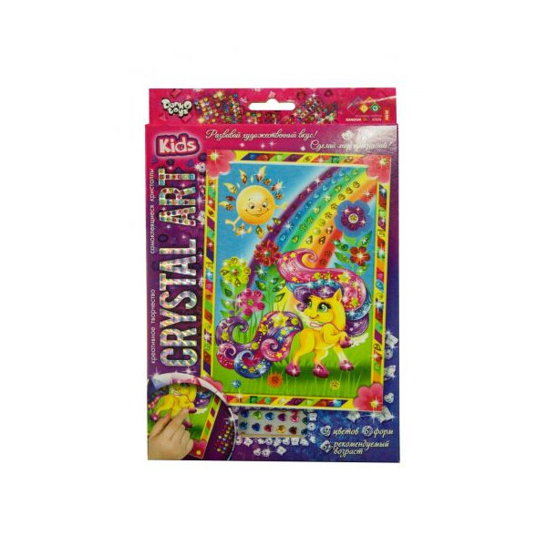 

Набор креативного творчества Dankotoys CRYSTAL ART KIDS CArt-01-07 Пони (TOY-101257)