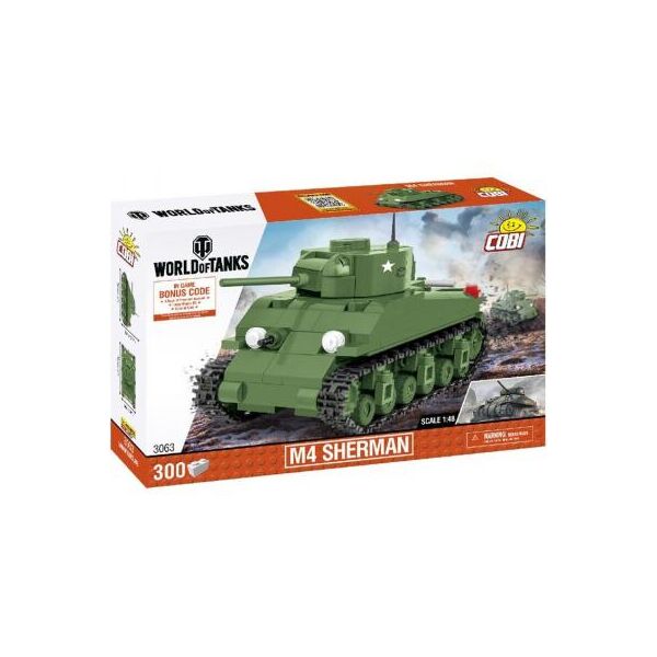 

Конструктор Cobi Танк M4 Шерман, 300 деталей COBI-3063