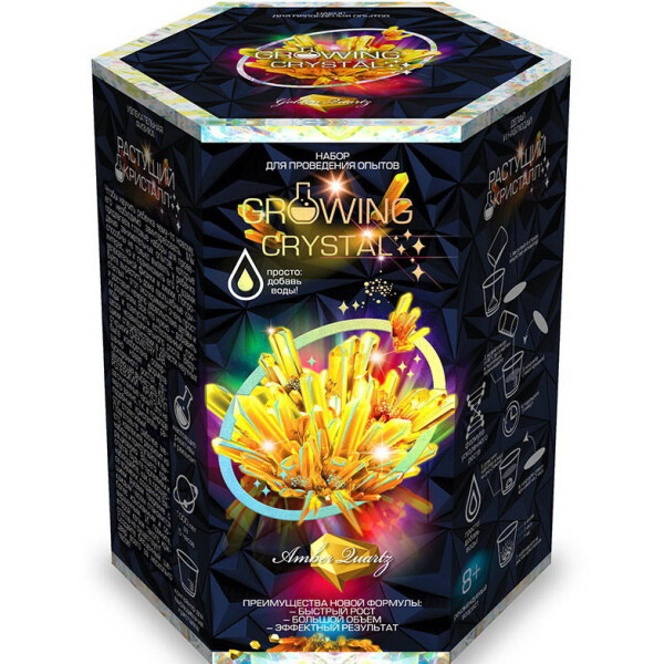 

Набор для опытов Danko Toys GROWING CRYSTAL Желтый (GRK-08)