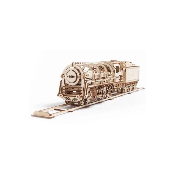 

Конструктор Ugears механический Локомотив з тендером 70012
