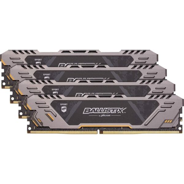 

Оперативная память CRUCIAL Ballistix Sport AT 32GB Kit(4x8GB)DDR4-2666 UDIMM (BLS4K8G4D26BFSTK)