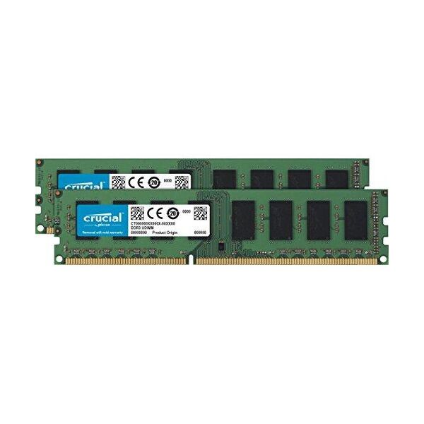 

Оперативная память Crucial 8 GB (2x4GB) DDR 3L 1866 MHz (CT2K51264BD186DJ)
