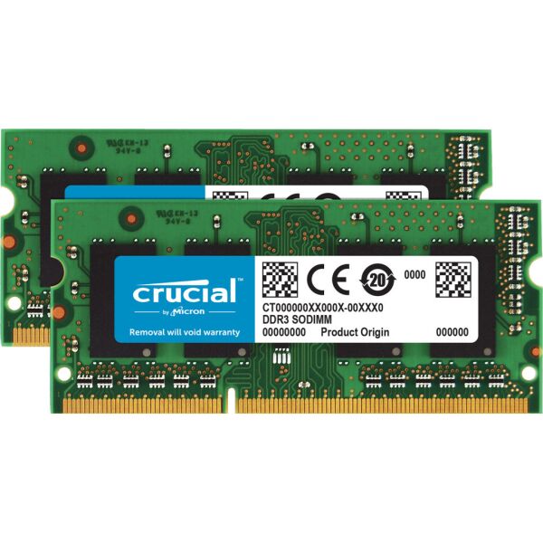 

Оперативная память CRUCIAL SoDIMM for Mac, DDR3, 8GB (2x4Gb) 1066 MHz (CT2C4G3S1067MCEU)