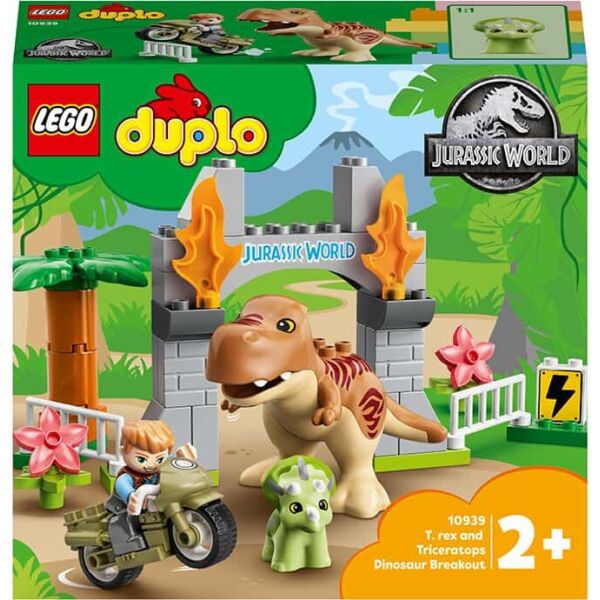 

LEGO DUPLO Побег тиранозавра и трицератопса (10939)