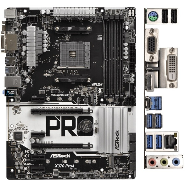 

Материнская плата ASRock X370 Pro4