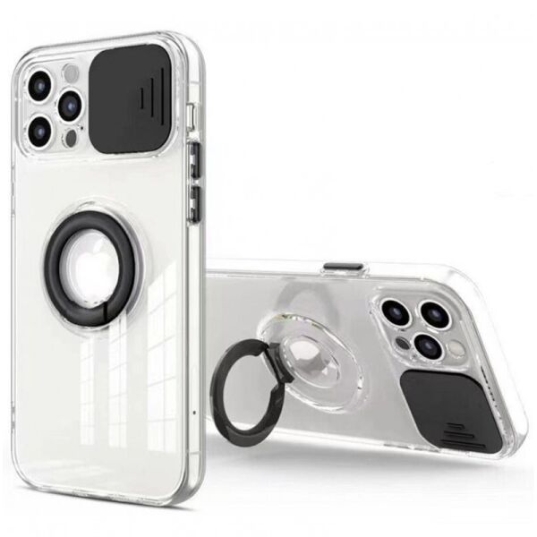 

Чехол Camshield ColorRing TPU со шторкой для камеры для Apple iPhone 12 Pro Max (6.7") (Черный) (1162203)