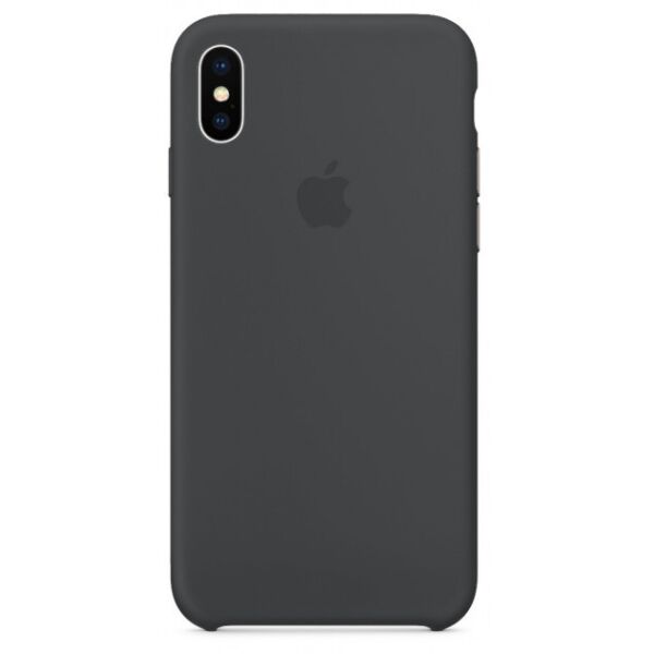 

Чехол для iPhone X Silicone Case темно серый