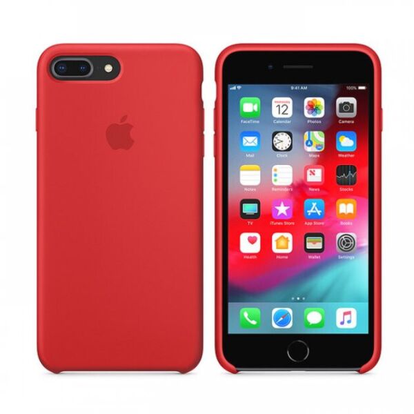 

Чехол Soft Case для iPhone 7Plus/8Plus (MMWF2ZM/A) красный, белое яблоко