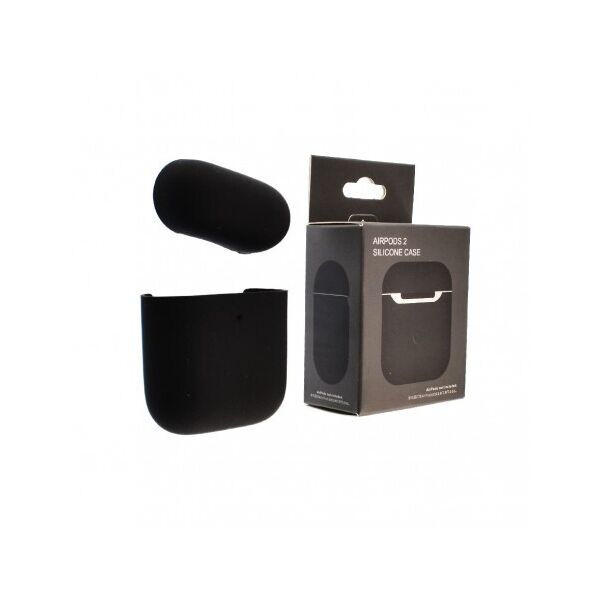 

Силиконовый чехол Silicone Case для наушников Apple AirPods 1/2 ультра-тонкий Black