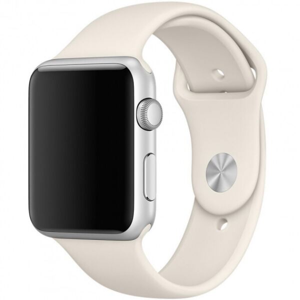 

Силиконовый ремешок Silicone for Apple Watch 42/44mm Antique-White