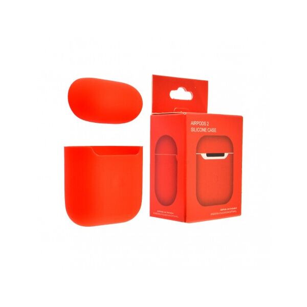 

Силиконовый чехол Silicone Case для наушников Apple AirPods 1/2 ультра-тонкий Red
