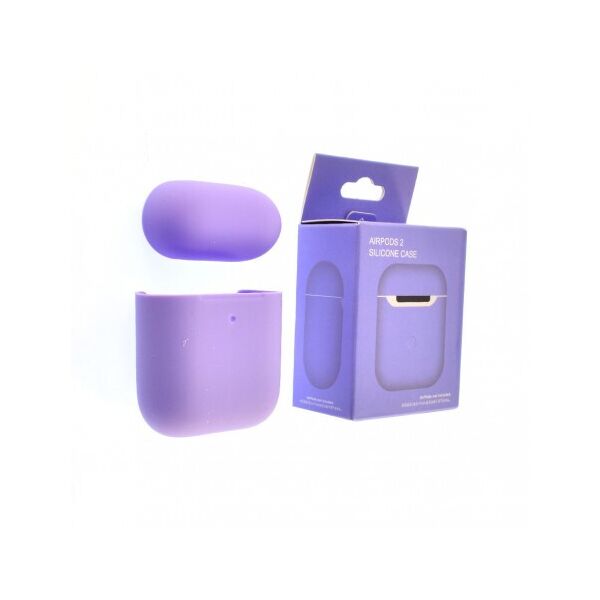 

Силиконовый чехол Silicone Case для наушников Apple AirPods 1/2 ультра-тонкий Violet