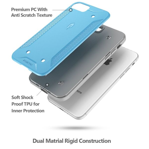

Poetic Quarterback Case чехол для iPhone 7/8 Plus, Blue/Gray