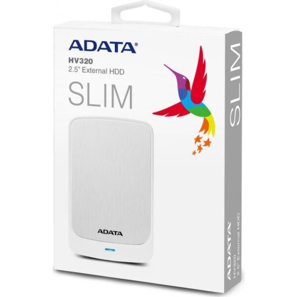 

Жорсткий диск зовнішній A-DATA USB 3.2 Gen1 HV320 2TB 2,5" Білий (AHV320-2TU31-CWH)