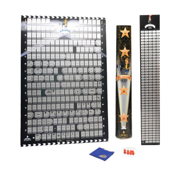 

Подробный скретч постер 350 Movies MyGift Poster Cinema edition 21 century ENG, в оригинальном тубусе, 41x61 см